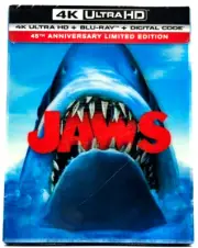 Jaws - 40th Anniversary Edition - 4K UHD Blu-ray OOP w/ Lenticular Slipcase NEW