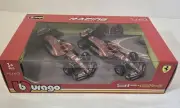 1:43 BURAGO Shell Set F1 2X Sp24 Gp 2024 LECLERC + SAINZ NEW