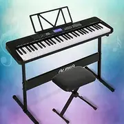 61 Keys Electronic Piano Keyboard Digital Electric with Stand Stool Touch Music