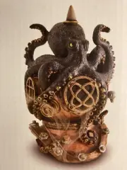 Deep Sea Octopus Backflow Incense Burner with Dragon's Blood Incense