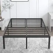 Koreal Queen Bed Frame, 45cm Height Metal Platform Bed Frame Queen Size with Storage Space Under Bed, Heavy Duty Steel Slat Support, Easy Assembly, No Box Spring Needed