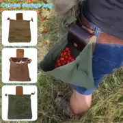 Leather and Canvas Bushcraft Waist Bag Buckle Foldable Heavy Duty Tools Pouch