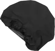 Gatuida Fire Pit Cover for Outdoor Patio Fireproof Fits Round Fire Pits Black for Built in Fireplaces Weather Resistant with Elastic Hem