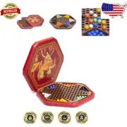 Strategic Classic Chinese Checkers Set – 12.6-Inch Board & Storage Case Included