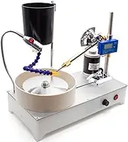Faceting Machine, 120w Faceted Gem Polishing Machine Jewelry Polisher, Angle Grinding Machine, Flat Grinder Lapidary Machine 2800rpm (Digital Display)