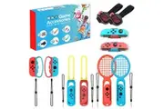 10in1 Party Pack Nintendo Switch Sports Accessories Bundle For Switch Joy-con Controller Skyward Sword Bowling Tennis Chambara Soccor Zumba Dance
