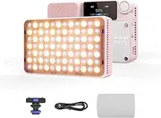 Amaran Ace 25x Bi-Colour LED Light, 32W On-Camera Video Light, 2700K-6500K, 6320 Lux @ 0.5m, USB-C Fast Charge, Magnetic Mount, 9 Light Effects, Wireless amaran App Control - Pink