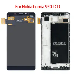 NOKIA 適用於諾基亞 Lumia 730 820 830 925 930 950 液晶顯示器的原裝 LCD 帶框架,