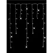 1008 Cool White Concave Bulb LED Christmas Icicle String Light - 50m