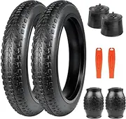 ZUKKA Bike Tire 20/24/26 x 3.0 Fat Bike Tire 1/2 Pack Replacement Tire Folding Mountain Bike Tire High-Density Bike Tires for Snow Beach BMX MTB Electric Bike