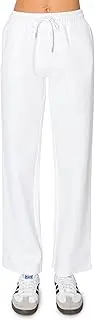 [Cali1850] Women's Cloud Nine Fleece Wide Sweatpants – High-Rise Relaxed Boyfriend, Wide Leg, Elastic Drawstring Waistband