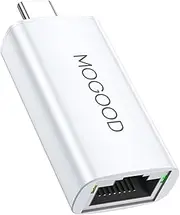 MOGOOD USB C to Ethernet Adapter, Gigabit Ethernet to USB Type C, Type C (Thunderbolt 4/3) to Rj45 Network Internet LAN Adapter for iPhone 15 Pro/Max, MacBook Pro/Air, iPad Pro and More.