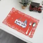 Christmas Pattern Merry Christmas Placemat Dining Table Mats Xmas Gifts