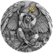 2020 Niue Horus Gods of Anger 2 oz Antique finish Silver Coin