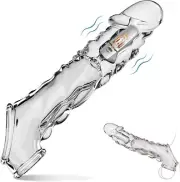 Reuse Penis Extension Extender Sleeve Cock Sheath Girth Enhancer Enlarger-Condom
