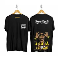 在飛比找蝦皮購物優惠-T恤 DISTRO Men SNOOP DOGG 黑色 T 