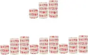 Kisangel 4sets Elastic Breathable Pet Bandage Wrap Vet Wrap for Dogs Horses Dog Bandage Cat Practical Pet Tape Strawberry Pattern Self- 3rolls*4
