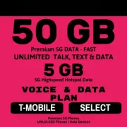 T-Mobile Plan - UNLIMITED TALK/TEXT/DATA $25/Mon (SIM activation)