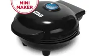 Mini Waffle Maker Machine for Individual Waffles For Breakfast.