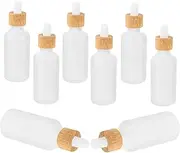 VICASKY 8Pcs Leakproof Dropper Bottles for Essential Oils Frosted Oil Bottle with Pipettes Portable Refillable Container for DIY Perfume Colognes and Cosmetics