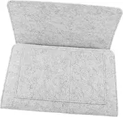 Cabilock Portable Felt Hanging Organizer Bag Bedside Storage for Electronics Armrest Pouch Gray Felt Case for Dorms Living Spaces