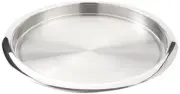 American Metalcraft SSBT14 Stainless Steel Round Bar Serving Tray Silver 14-I...