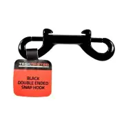 2x Taskmaster BLACK DOUBLE ENDED SNAP HOOK Spring Loaded Triggers *Aust Brand