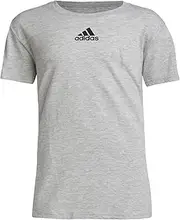 [adidas] Youth Pregame Heathered Short Sleeve Tee XL Gray