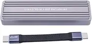 M.2 NVMe NGFF SSD Enclosure USB 3.2 GEN 2 to M.2 SSD 20Gbps Solid State Drive M.2 Case Box for 2230/2242/2260/2280 SSD