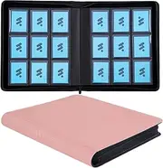 MORABTO Toploader Binder, Holds 324 Top Loaders,9 Pocket Top Loader Binders for 3" x 5" Rigid Cards,Toploader Card Binder for Hard Plastic Top Loaders -Pink