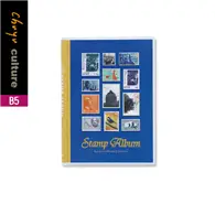 在飛比找TAAZE讀冊生活優惠-B5收藏集郵冊-10張-郵票藍【珠友文化】