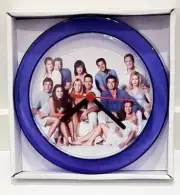 Melrose Place Cast 7" Purple novelty wall/desk clock Brand New Heather Locklear