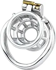 Metal Stainless Steel Penis Exercise Cage Chastity Lock Exposed Head Bondage Chastity Cage Men's Exercise Cock Cage Penis Cage Sex Toys Prevent Erection
