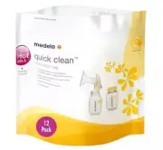 Medela Quick Clean MicroSteam Bags Sterilizing Bags Yellow 12 Pack