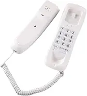 Wall Phone, Landline Phone, Small Extension, Small Up Extension, Hotel Home Office White