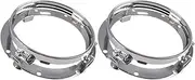 7 Inch Round Headlight Mounting Bracket Ring Car Fit for Jeep Wrangler JK Suzuki Samurai Fit for Harley Motorcycle 7" Bracket(Silver 2 Piece)