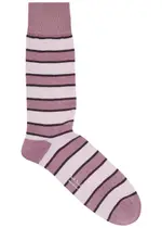 Paul Smith Eric Striped Stretch-cotton Socks - Mauve - One Size ONE SIZE
