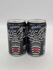 2 New Full 2024 Limited Edition OREO Coca-Cola Oreo Coke Mini Cans Zero Sugar