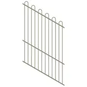 ProtectorAl 0350-1200W x 1800H Paperbark Loop Top Pool Fence Panel Raked 16-30º