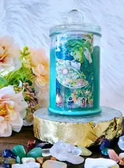 Candle. Beltane. Scented Candle. Wicca. Witchcraft