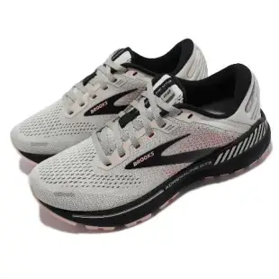 Brooks 慢跑鞋 Adrenaline GTS 22 灰 黑 粉紅 女鞋 腎上腺素 1203531B035