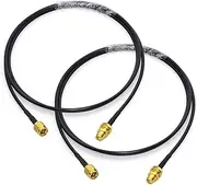 BINGFU SMA Male to SMA Female Bulkhead Mount RG174 Antenna Extension Cable 1m 3 feet 2-Pack Compatible with 4G LTE Router Gateway Modem Cellular SDR Dongle Receiver