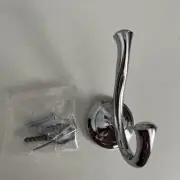 Delta Linden Double-Hook Polished Chrome Towel Hook