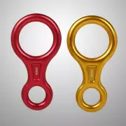 2 Pcs Rope Descender Rappelling Descender Alloy Descender Tree Climbing Gear