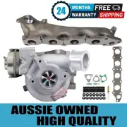Billet Turbo+Exhaust Manifold,Gasket&Stud For Mitsubishi Triton MQ 4N15 2.4L