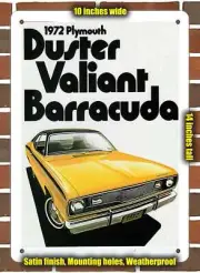 METAL SIGN - 1972 Plymouth Duster Valiant Barracuda