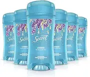 Secret Fresh Antiperspirant and Deodorant Clear Gel, Luxe Lavender, 2.6 Oz (Pack of 6).