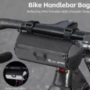 Bicycle Handlebar Bag Front Bag Shoulder Bag Waterproof Reflective Bag K