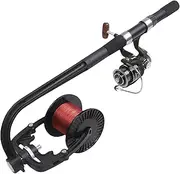 Fishing Winder, Spooling Station Tool, 18.9x4.72x2.56 inches Compact Spin and Baitcasting Reel Winding System, Fast Tangles Lines Loading, Stable Base for Shore or Boat Use