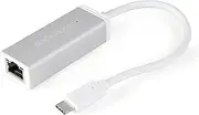 StarTech.com USB-C to Gigabit Ethernet Adapter – Aluminum – Thunderbolt 3 Port Compatible – USB Type C Network Adapter